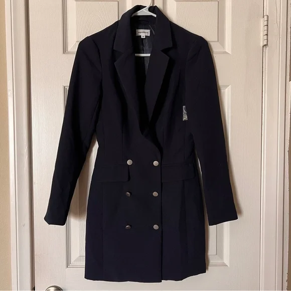 NWT Superdown Revolve Madeline Blazer Dress Navy Double Breasted Mini- Size XS - Picture 3 of 5